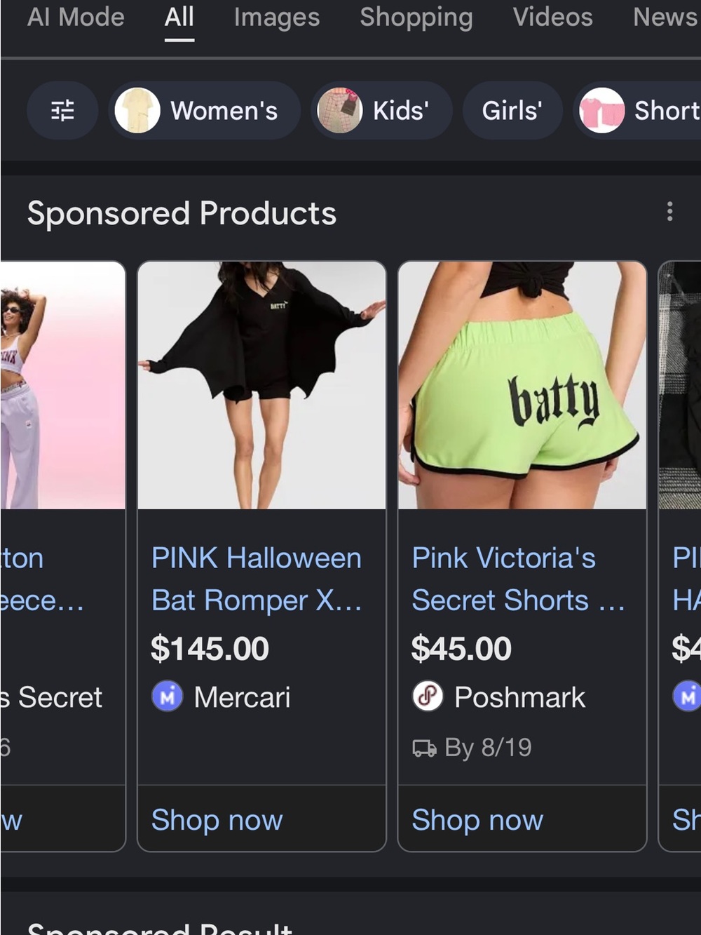 VS Pink Batty Onesie Size Large - Picture 4 of 4